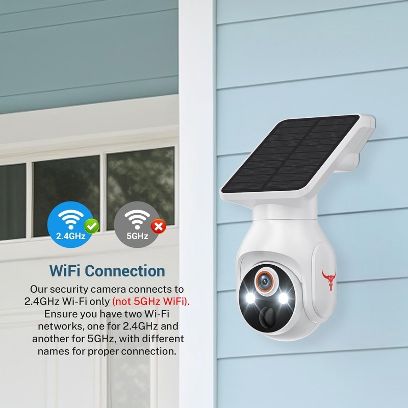1080p Security Camera Wireless with Solar Panel, Smart AI Human Detection, 2-Way gallery