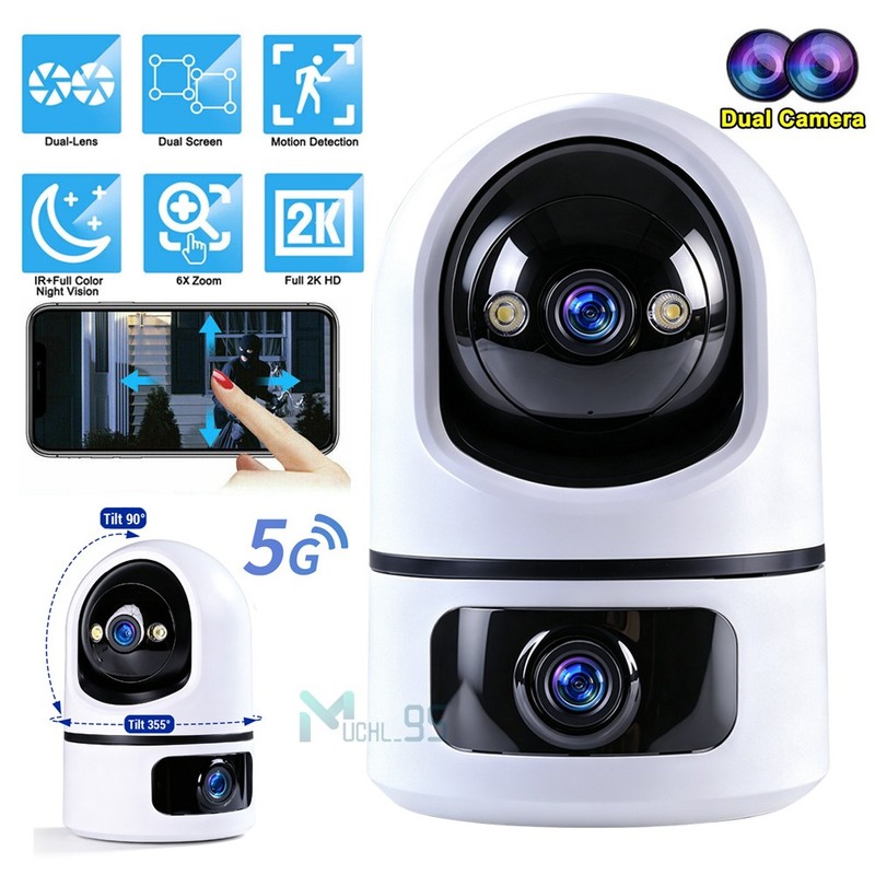 Wireless 5G WiFi Security Camera 2K Smart Home Indoor Night Vision Wired Cam gallery