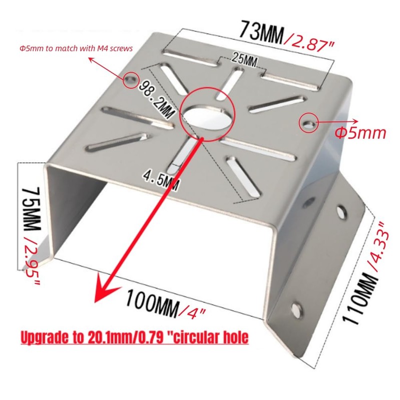 CCTV Security Camera Corner Mount Bracket, Stainless Steel Wall Corner Adapte... gallery
