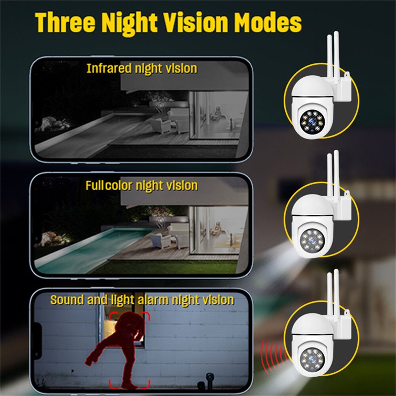 WiFi Wireless IP Cameras System Outdoor Home Night Vision 1080P HD Security Cam gallery