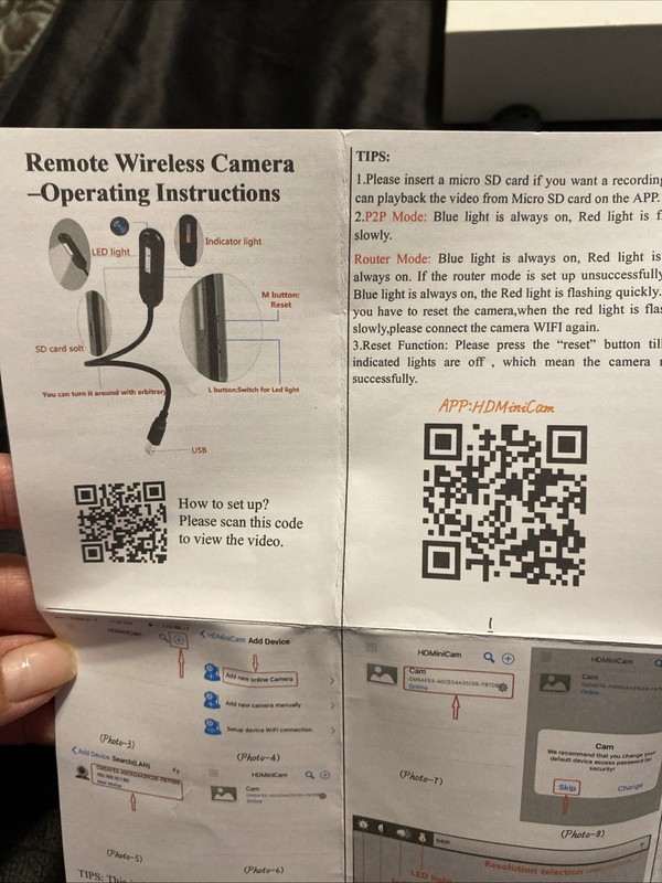 Remote Wireless WiFi Camera Kit Compact Flexible Neck For Positioning See Detail gallery