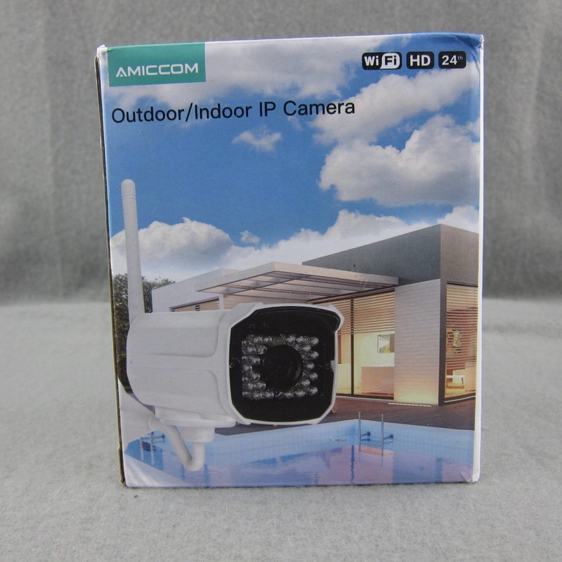 Amiccom Outdoor / Indoor IP 1080P WiFi Camera White New Sealed