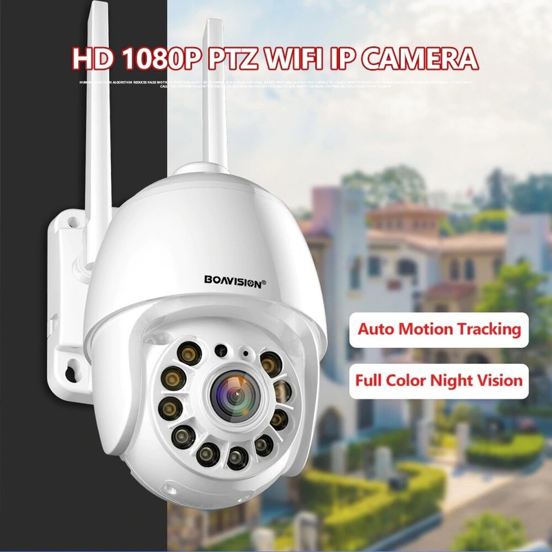 Full Color Night Vision Auto Tracking WiFi 2160P PTZ Dome Camera Outdoor -US Sh gallery