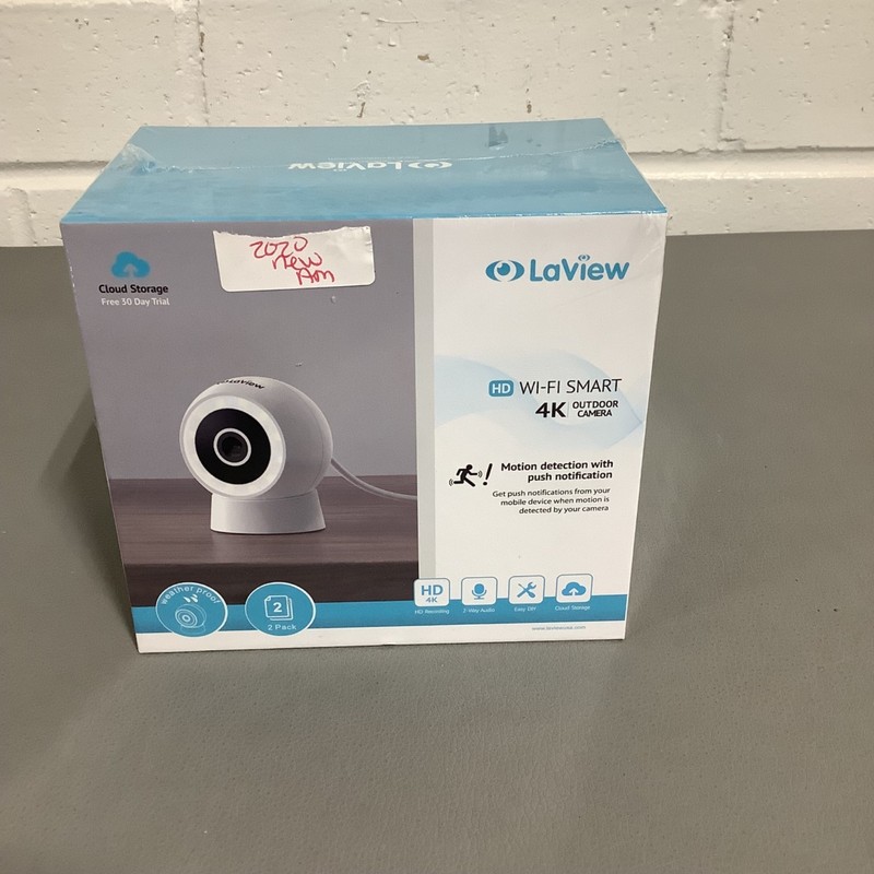 LaView Wi-Fi Smart Security Cameras 2 pack- 8MP, Waterproof, Outdoor