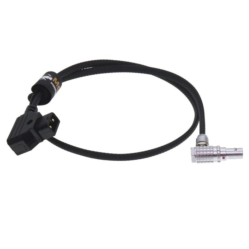Angle 2 Pin Male to D-tap Power Cable for Teradek, SmallHD Monitor, Vaxis 30c... gallery