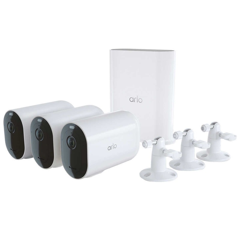 Arlo VMS4352P-100NAR Pro 4 XL 3 Camera Security Bundle – Certified Refurbished