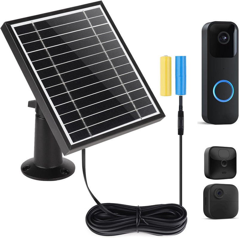 Solar Panel Charger Compatible with Blink Video Doorbell/Blink Outdoor 4(4Th) / gallery