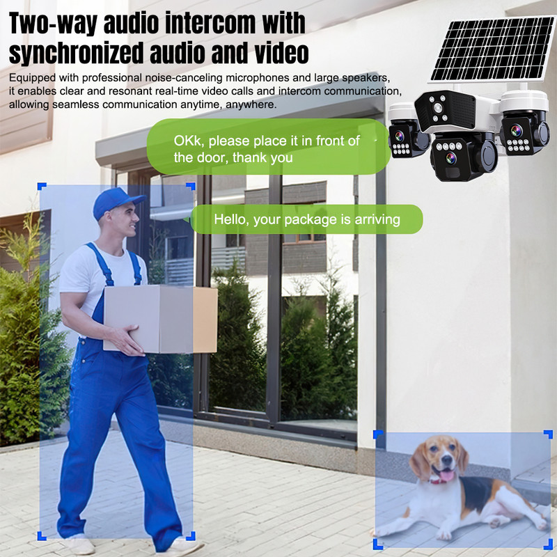 Camara De Seguridad Solar WIFI Exterior HD Inalambrica Con Vision Nocturna Video gallery