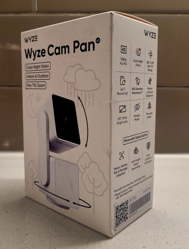 Wyze Cam Pan V3 1080P Wired Indoor/outdoor HD Home Security W/ Privacy Mode, New gallery