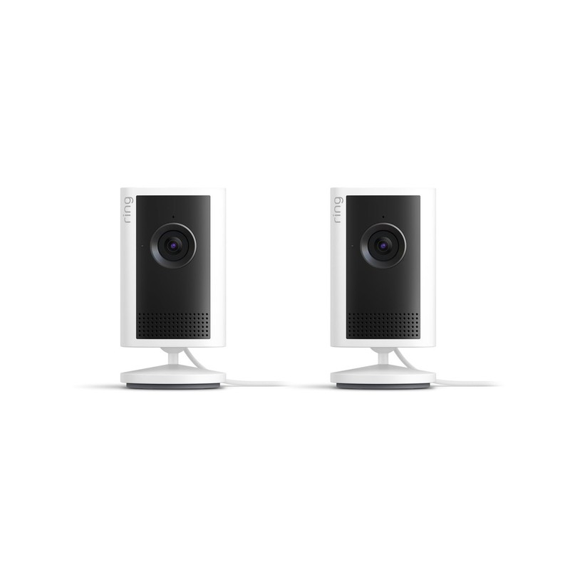 NEW Ring Indoor Cam Plus Newest Model 2K Retinal Camera x2 Cameras 2 Pack White