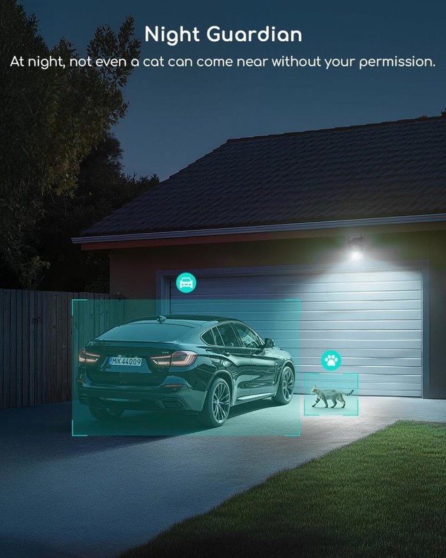 COOAU 2K Security Cameras Wireless Outdoor,Surveillance Cam with AI Detection gallery
