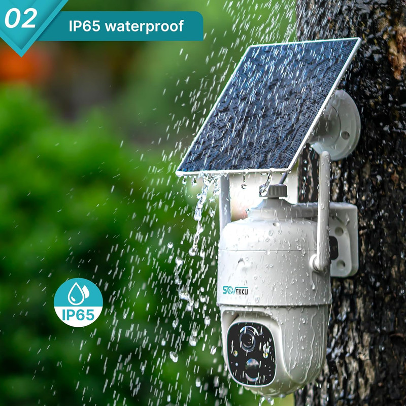 2CQ1 AI 2K Solar Security Camera Wireless Outdoor, Battery Powered,Two Way Audio gallery