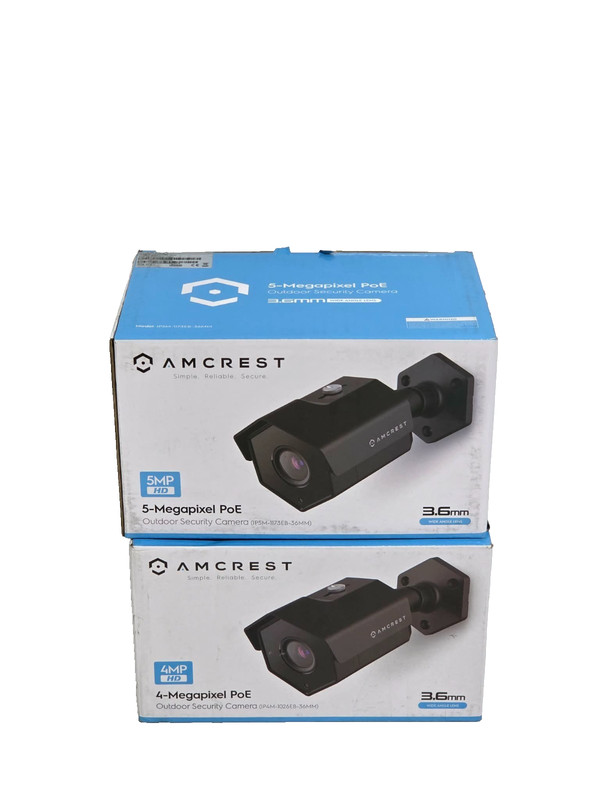 Lot of 2 AMCREST 5MP HD 5-MEGAPIXEL POE IP5M-1173EB-36MM OUTDOOR CAMERA NEW! gallery