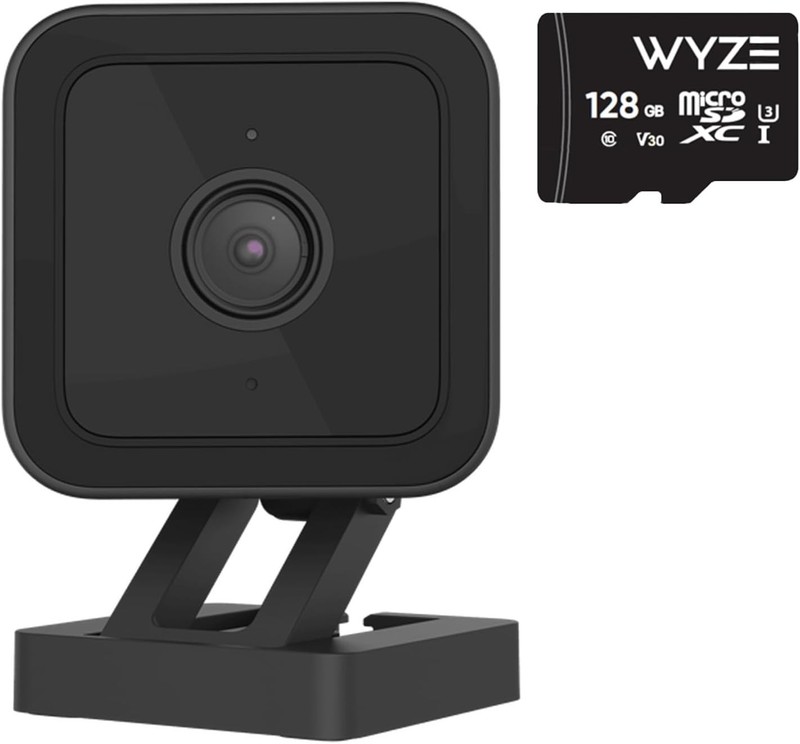 Advanced Wyze Cam V3: 1080p HD Security Camera with 128GB Card & Voice Control gallery