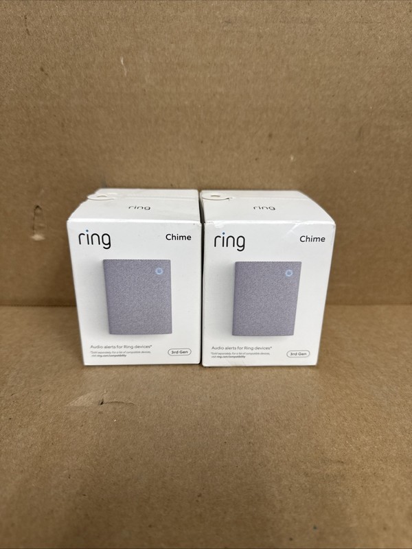2 Ring Chime 3rd Gen Enhanced Audio Real-Time Alerts Home Security Easy Plug Ins