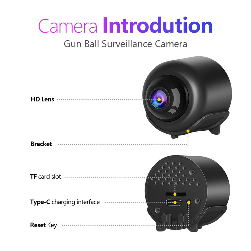 X5 Mini Camera Wifi Camera Clear Night Vision Lightweight Portable Premium Cams gallery