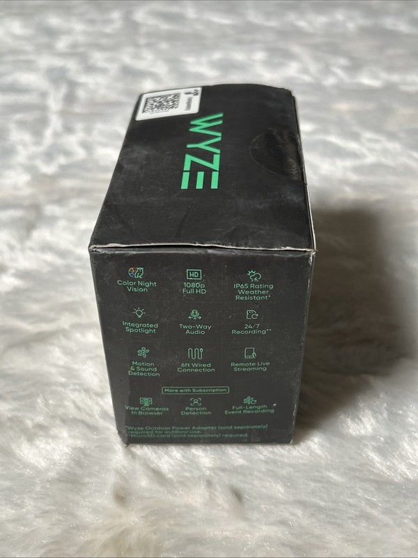 Wyze Cam OG 1080p Color Night Vision Spotlight Black Wi-Fi Smart Sealed gallery
