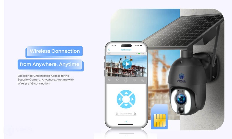 Outdoor Security Camera 4G Solar Panel 24/7 Optical Zoom 10X PTZ 360 LIVE VIEW gallery