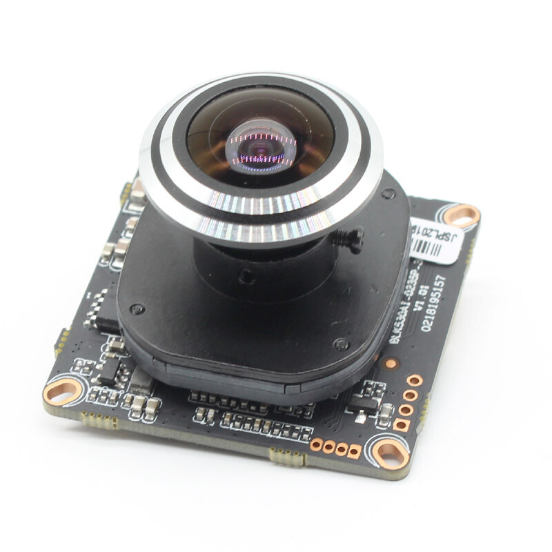 HD CCTV 4MP IP Camera Module Network Security board CMOS H.265+ 1.7mm fisheye