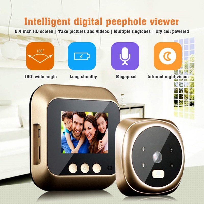 Doorbell Door Viewer Camera Door Peephole Door Camera Doorbell With Wireles WJRA gallery