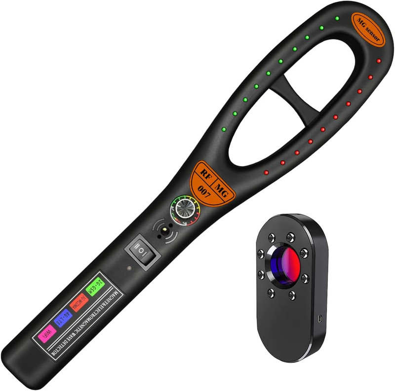 Pro Hidden Spy Camera Detector Bug RF Finder Privacy Device for Car Hotel Travel