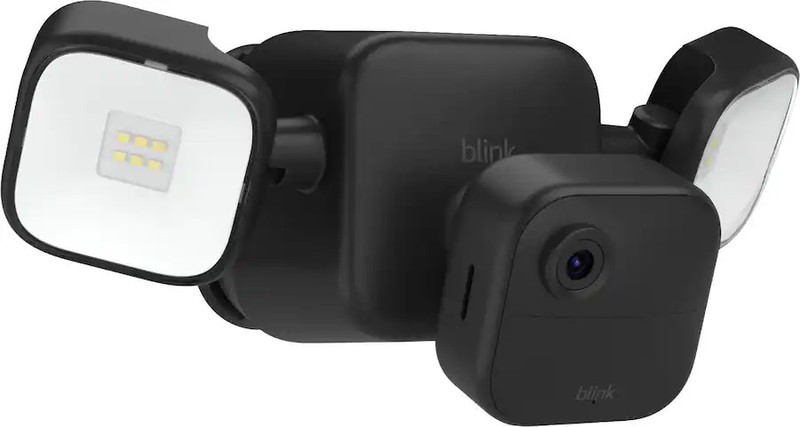 Blink Outdoor 4 Floodlight Camera Wireless Smart Security 700 Lumens 1080p Black