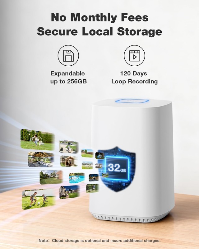 Solar Security Cameras Wireless Outdoor with Built-in Local Storage, No Subsc... gallery