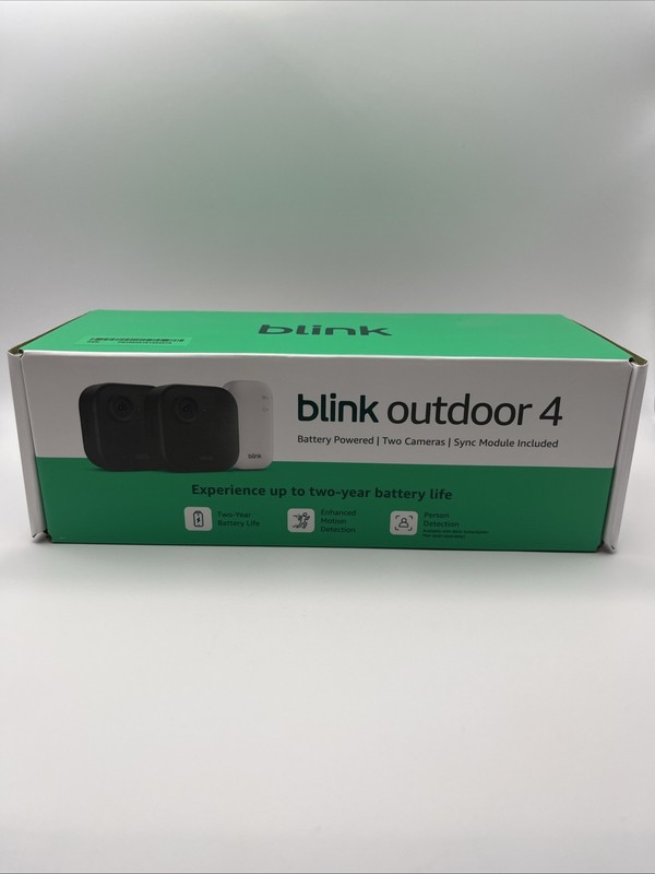 Blink Outdoor 4 XR Two Camera System w/Sync Module Included – New Sealed