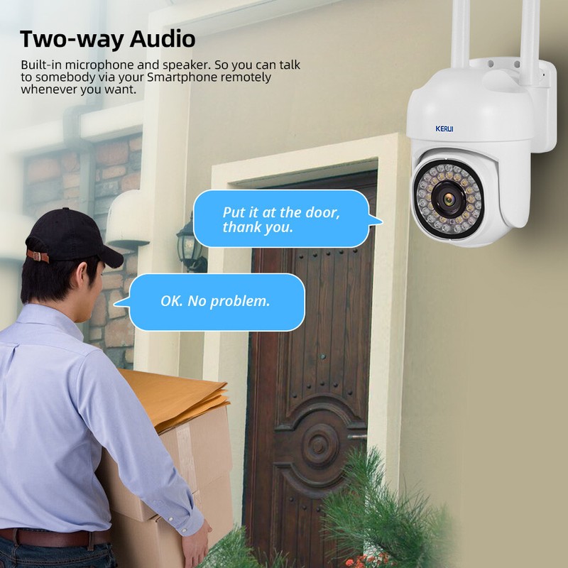 2-PACK Wireless 5MP WiFi Security Camera System Smart Outdoor Night Vision USA gallery