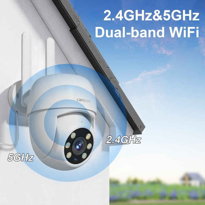 WiFi PTZ Security Camera System 4MP Outdoor Wireless 2Way Audio Waterproof gallery