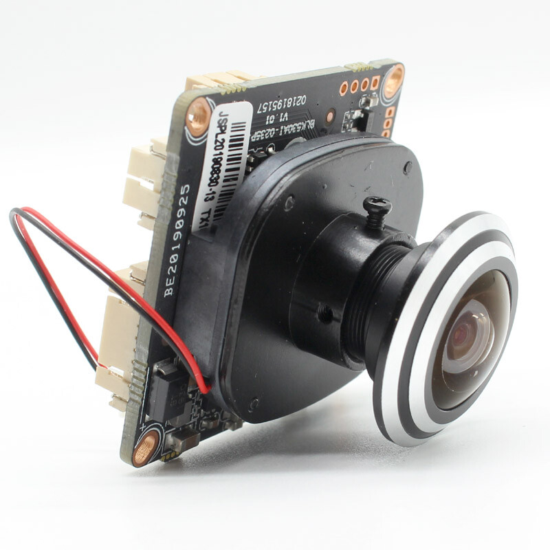 HD CCTV 4MP IP Camera Module Network Security board CMOS H.265+ 1.7mm fisheye gallery