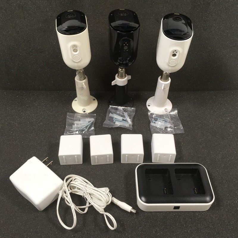 Arlo Pro 4 VMC4041P Spotlight Indoor/Outdoor Camera w/ Mount (Set of 3)
