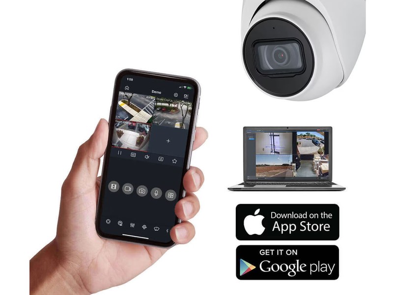 IC Realtime IPEL-E80F-IRW3 8MP 4K Eyeball Dome Camera AI iMD 2.0 IP67 gallery