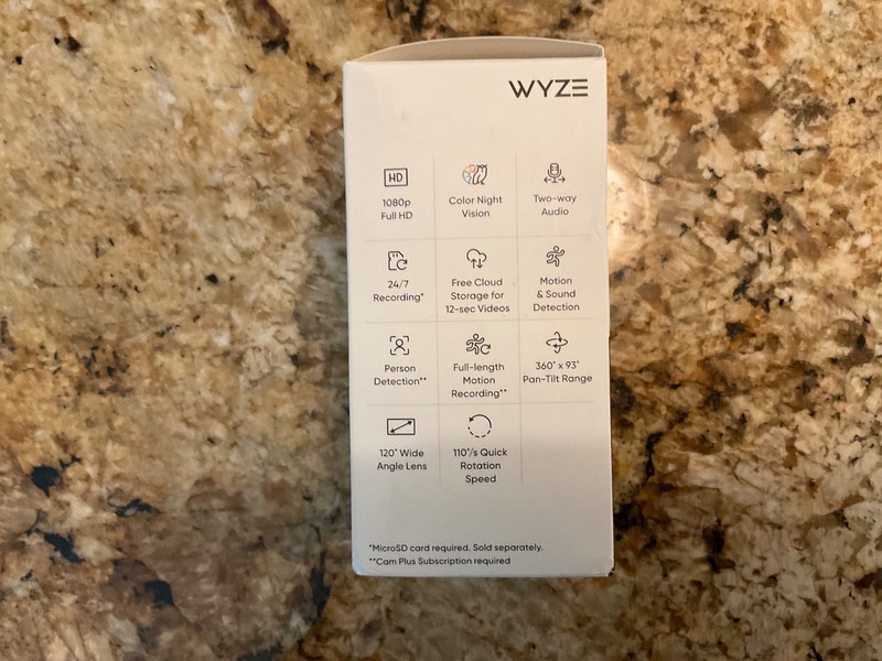 Wyze Cam Pan 1080p Pan-Tilt-Zoom Wi-Fi Indoor Night Vision Camera White Shelf gallery
