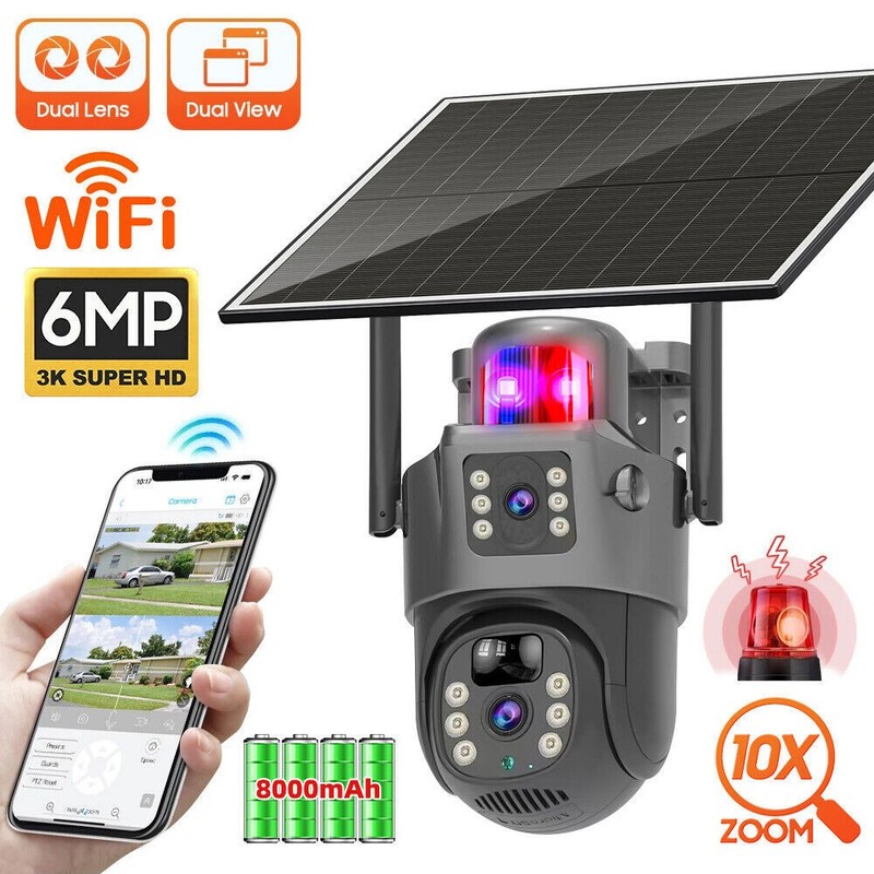 5G 1080P 360° Camara De Seguridad WIFI Inalambrica Para Casa Exterior Con Audio gallery