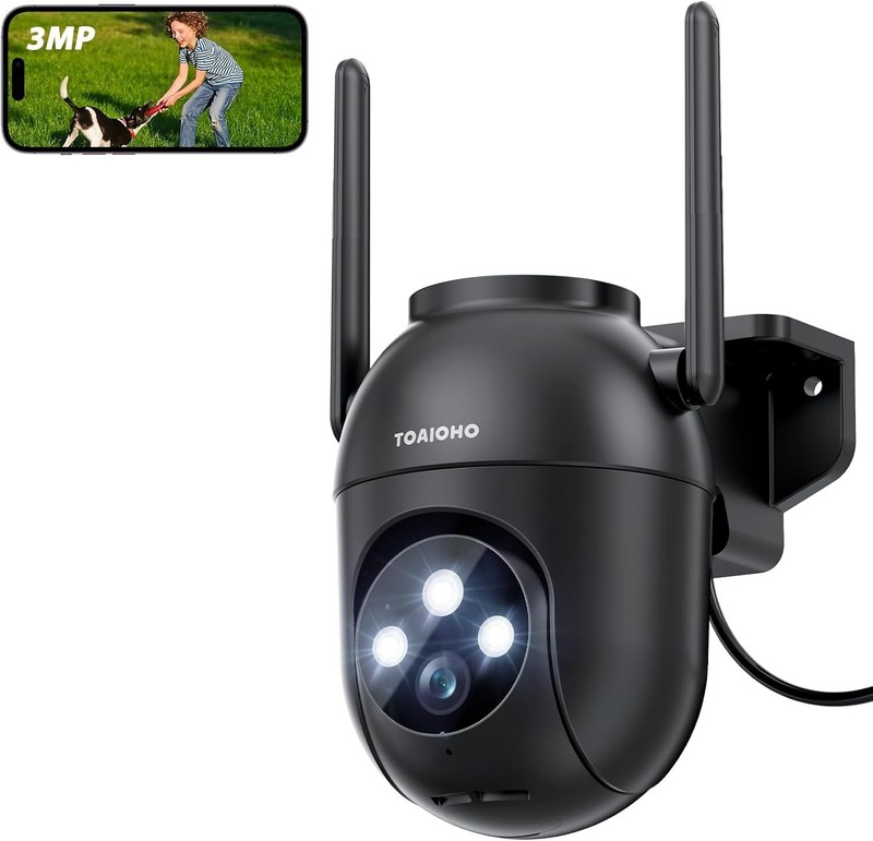 3MP Security Camera Outdoor Wired: Camera for Home Security Outdoor 2.4G/5G W... gallery