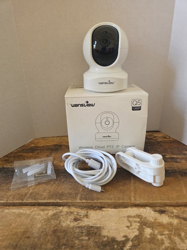 Wansview Q5 Home Security Camera, Baby Camera, 1080P HD WiFi Cam White