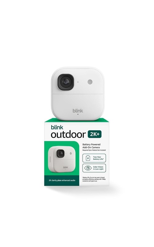 Blink Outdoor 2K+ Wireless Smart Security Camera System 2K Video Enhanced Audio