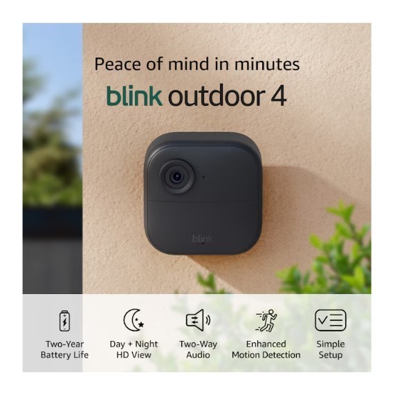 Blink Outdoor 4 - Wireless smart security camera, two-year battery life, 1080p gallery