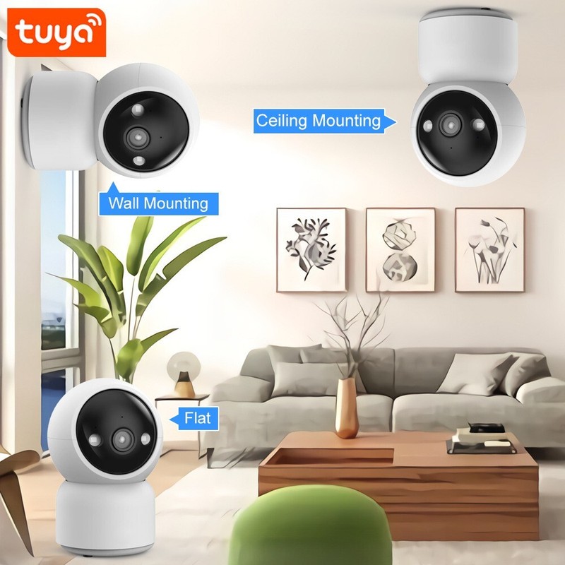 3mp Tuya Smart Indoor WiFi CCTV IP Camera Night VIsion & Two-Way Audio gallery