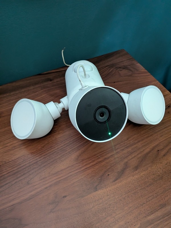 Google Nest Cam Outdoor Surveillance Camera - Snow, Pack of 1 (with Floodlight) gallery