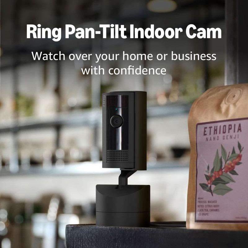 Pan-Tilt Indoor Cam (Newest Model), See All around Your Home or Business with 36