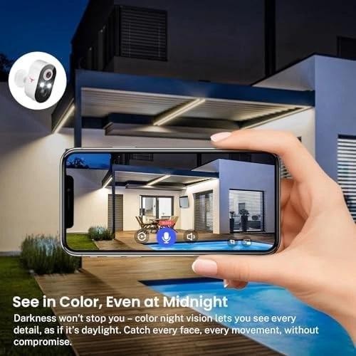 1080p Wireless Security Camera Ai Human Detect Night Vision Wifi gallery