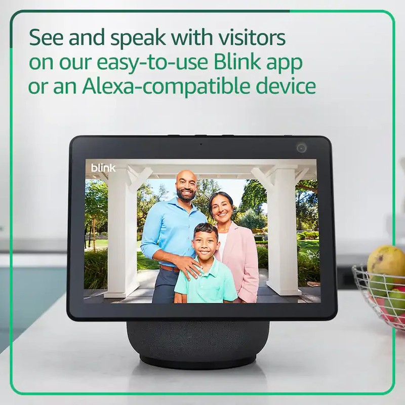 Blink Video Doorbell two year battery Sync Module included Black Latest 2nd gen gallery