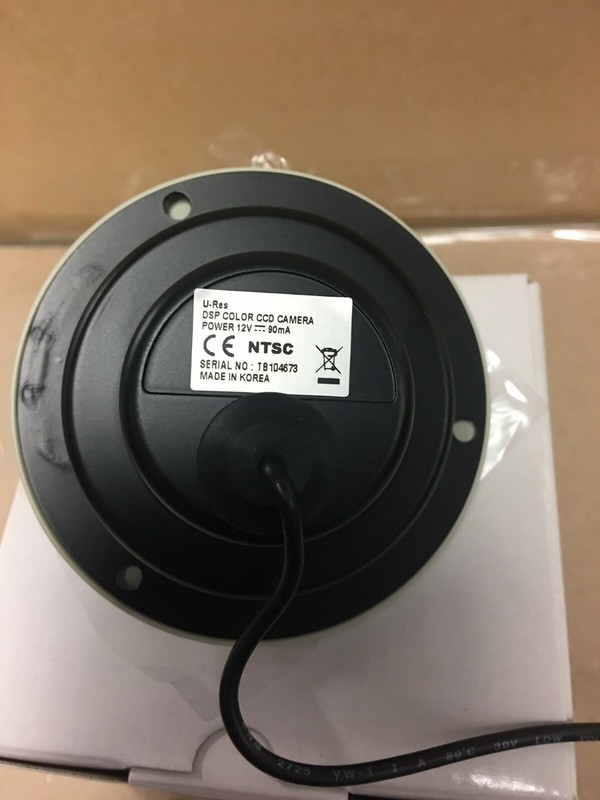 KT&C KPC-D571NHB Mini Vandal Dome Camera 550TVL 3.6mm Lens DC 12V gallery