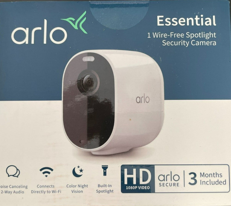 Arlo – VMC2030-100NAS – Essential Wireless Security Spotlight Camera – White
