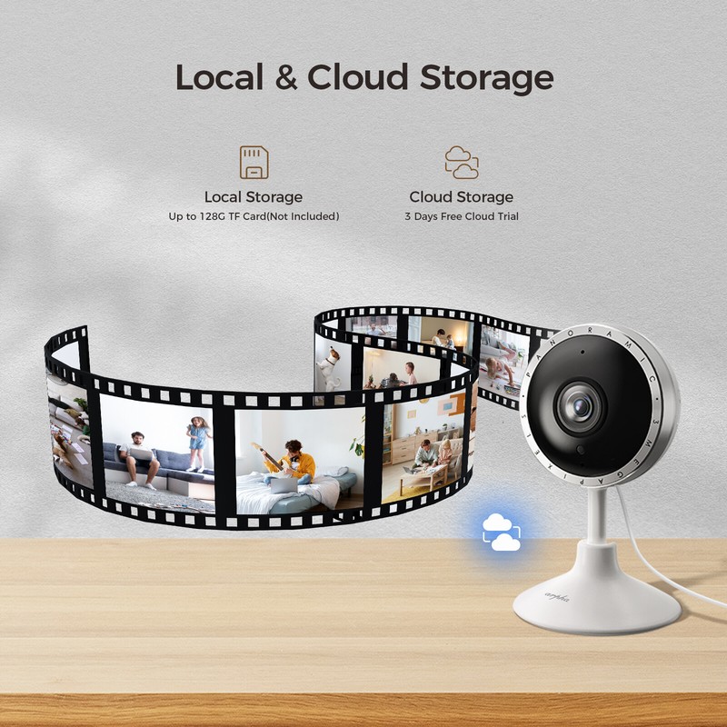 2K Indoor Security Cameras WIFI Night Vision Motion Detection 2 Way Talk 2 Pack gallery