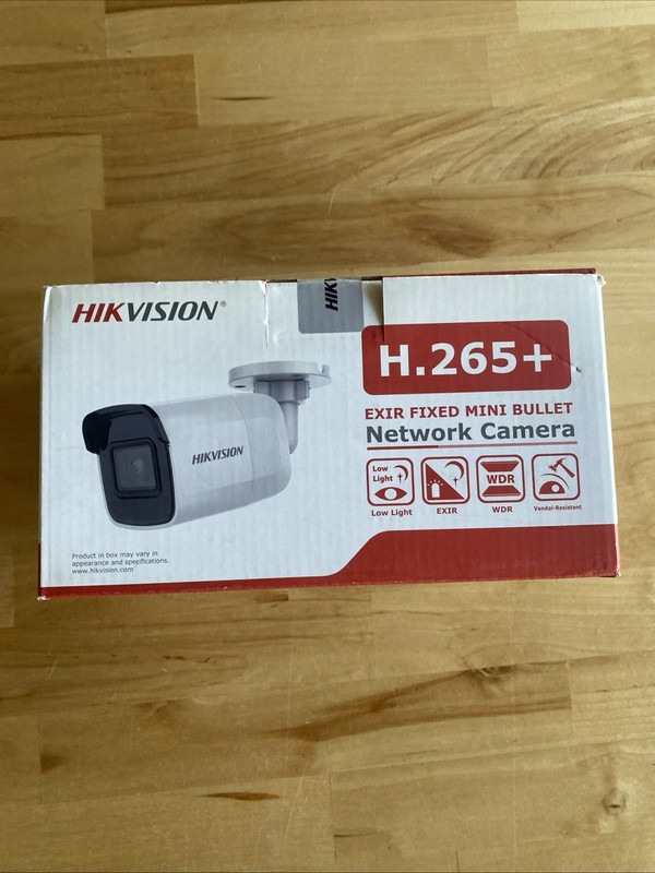 H.265+ HD Exir Weatherproof Indoor/Outdoor Mini Bullet Camera