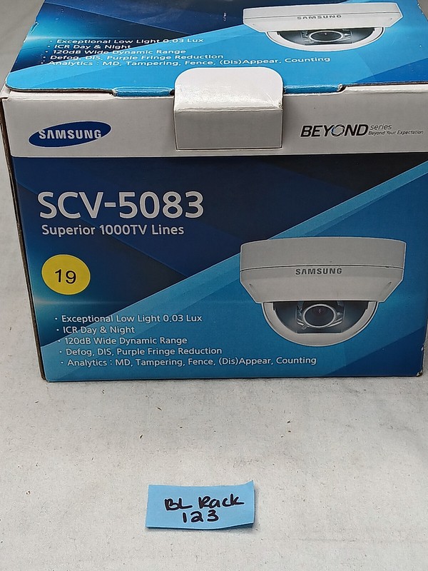 Samsung 1280H High Resolution WDR Vandal Dome Camera SCV-5083N