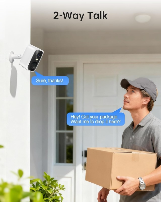 Camara De Seguridad Con Panel Solar y Audio Inalambrica Wifi Para Casas Exterio gallery